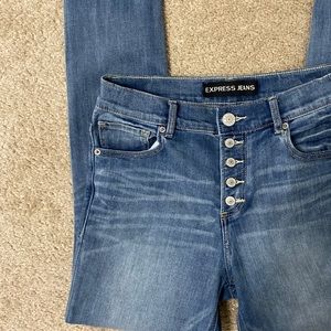 Express High Waist Jean leggings, size 8
